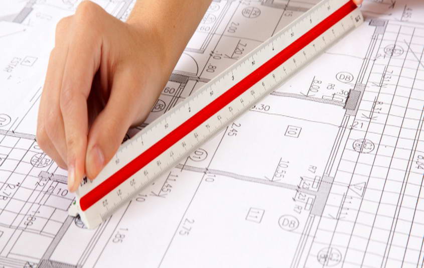 scale ruler on blueprints 845x321 1